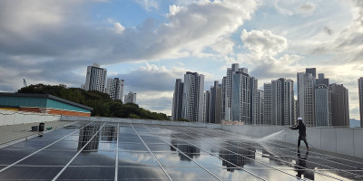 태양광패널 청소 작업 후기!